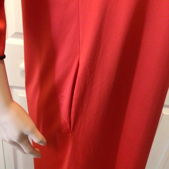 JC Penny Womens Vintage Red Asian Inspired 3/4 Sleeve Satin Robe Size XSmall - Picture 4 of 9